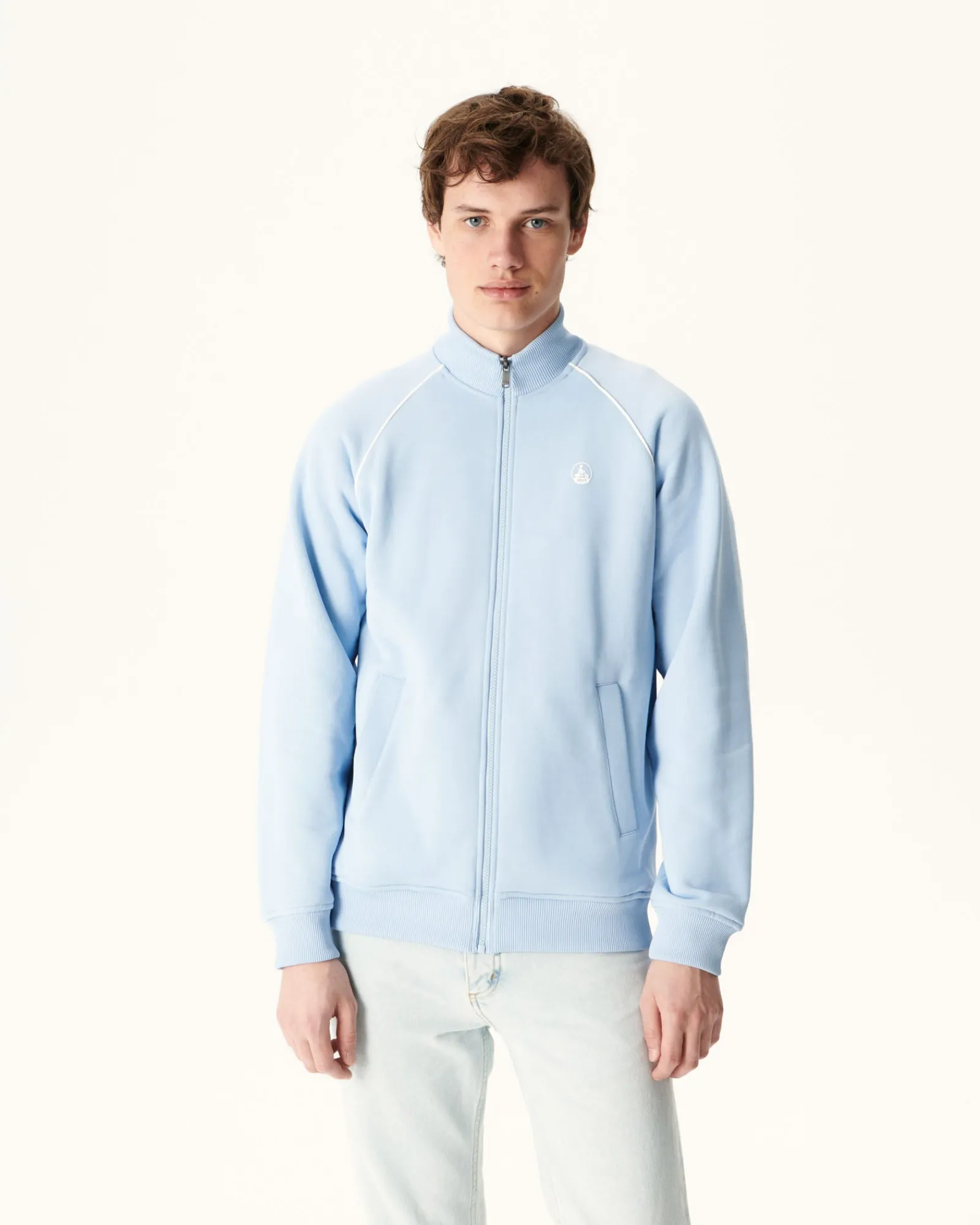 Veste Zipee Homme En Coton Biologique Bleu Clair Craig*JOTT Shop