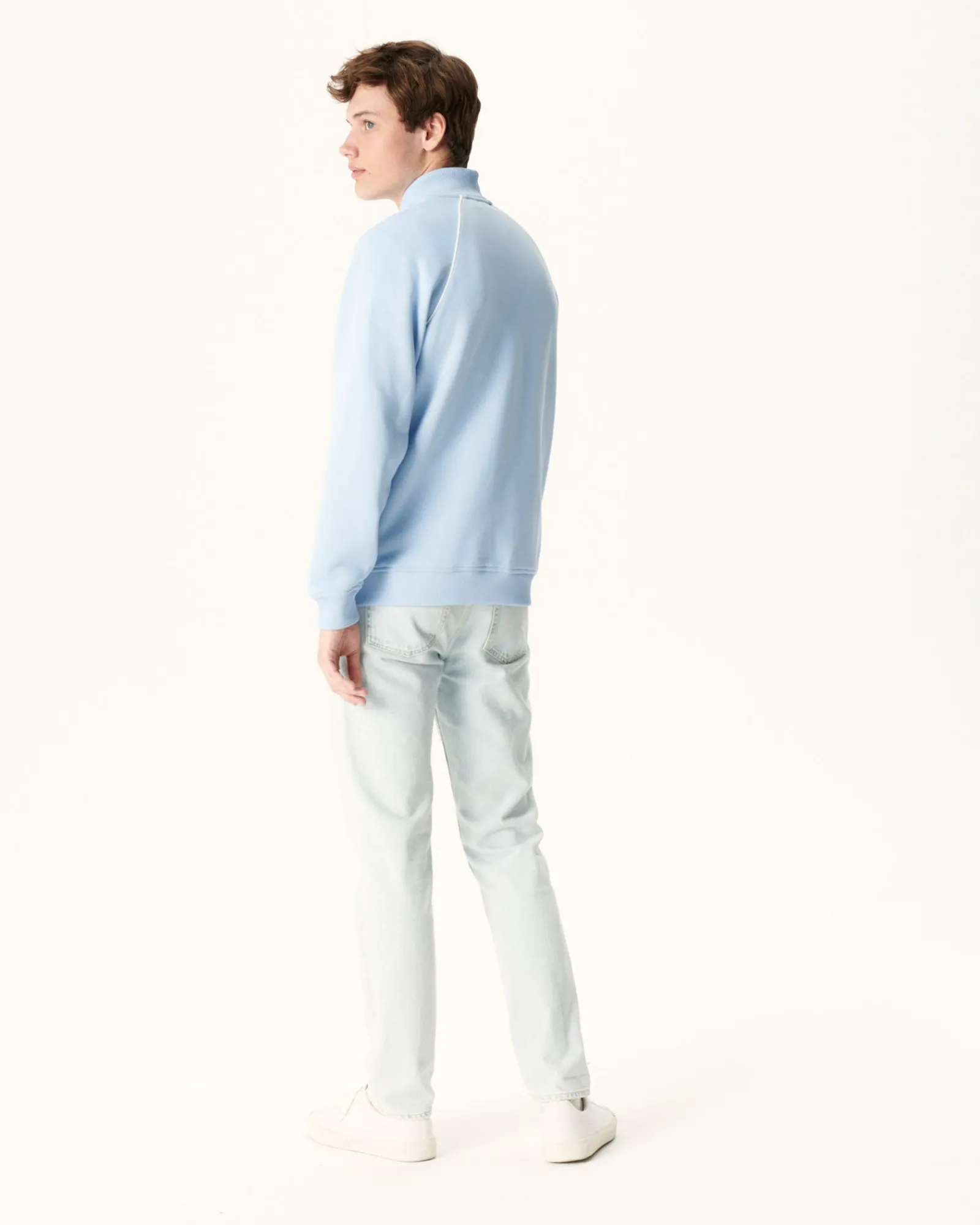 Veste Zipee Homme En Coton Biologique Bleu Clair Craig*JOTT Shop