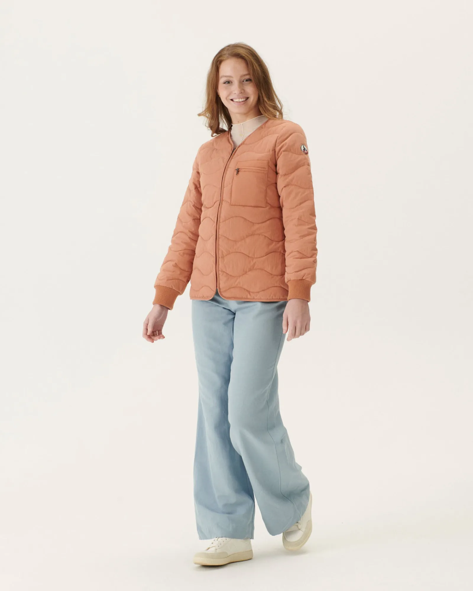 Veste Zippee Col V Camel Alexia*JOTT Best